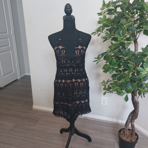 Forever 21 Formal Lace-Trim Dress Size Medium NWT - Picture 6 of 15